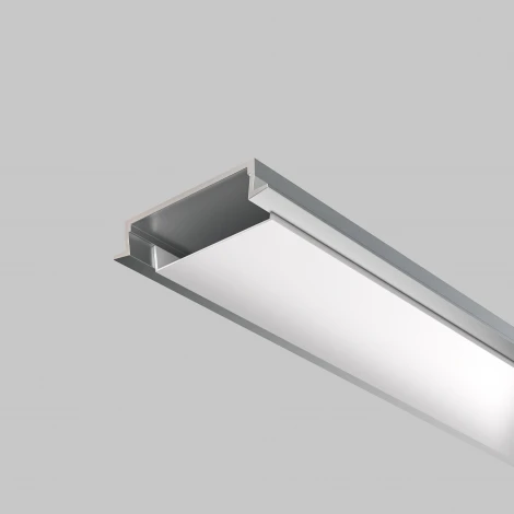 Алюминиевый профиль встраиваемый с накладным фланцем 30x6 серебро, 2 м Maytoni Led Strip 632018