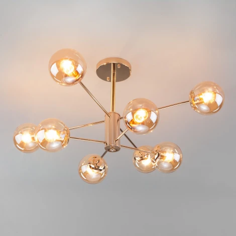 Потолочная люстра на штанге Eurosvet Ascot 30166/8 золото (220V)