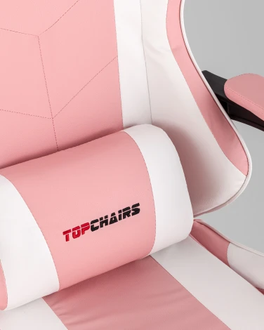 Кресло спортивное TopChairs MG-7035 розово-белый TopChairs УТ000042700