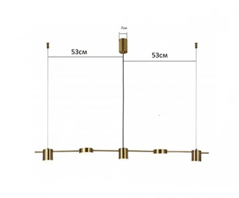 Подвесной светильник Kink Light Карин 07624-5,19 (LED, 220V, на тросе)