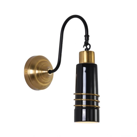 Бра Lumion Lilo 8361/1W золото/черный металл/керамика E27 60W 220V