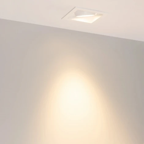 Встраиваемый светильник светодиодный MS-VORTEX-BUILT-S117x117-20W Warm3000 (WH-WH, 40 deg, 230V) (Arlight, IP20 Металл) 057918