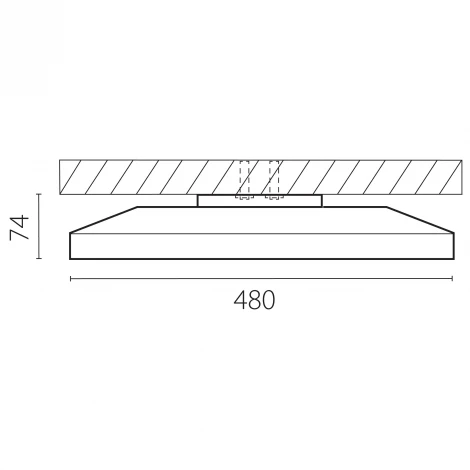 Светильник светодиодный настенно-потолочный Lightstar Arco Eco 225750