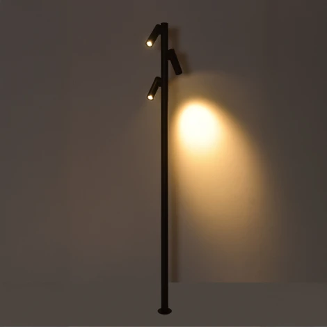 Наземный уличный светильник Odeon Light Alta 7204/30GL металл/черный IP65 LED 30W 3000K 2000мм 220-240V