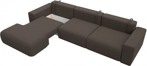 Диван угловой Лига-036 НПБ Классик Лонг левый угол Лига Диванов (Рогожка) арт.124678L