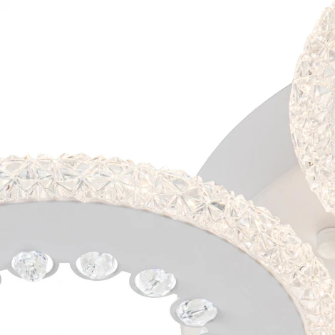 Потолочная люстра Dew 10233/5 LED*105W White (ночной режим, 220V, пульт управления, круглые)