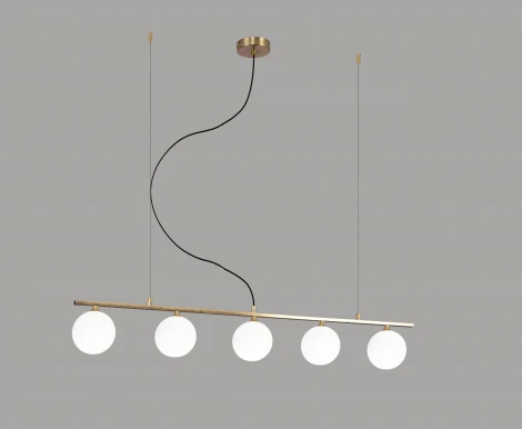 Подвесной светильник Moderli Sector V3080-5P (220V, на тросе, шарики)