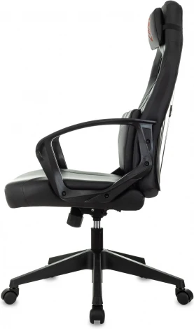 Кресло игровое Zombie 300 черный эко.кожа крестов. пластик пластик черный