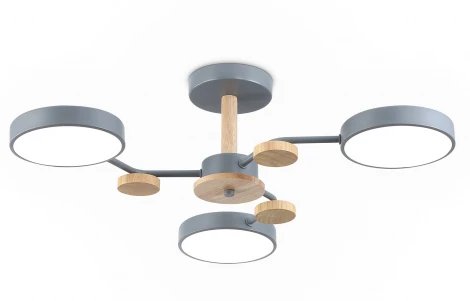 Потолочная люстра светодиодная на штанге с регулировкой цветовой температуры Ambrella COMFORT FL4856 (220V)