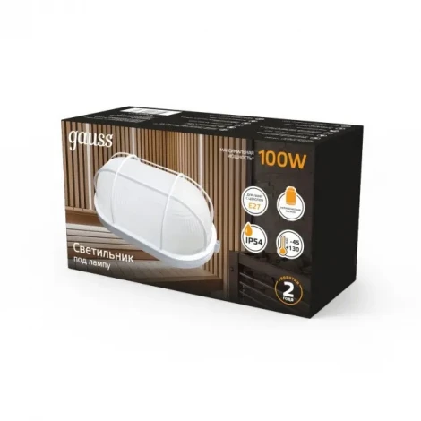 Настенно-потолочный светильник Gauss НБП 926602211 (220V, IP54)