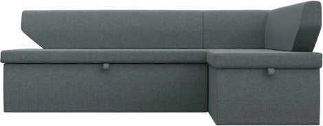 Диван кухонный угловой Омура правый угол (Серый/Рогожка) Лига Диванов арт.125898