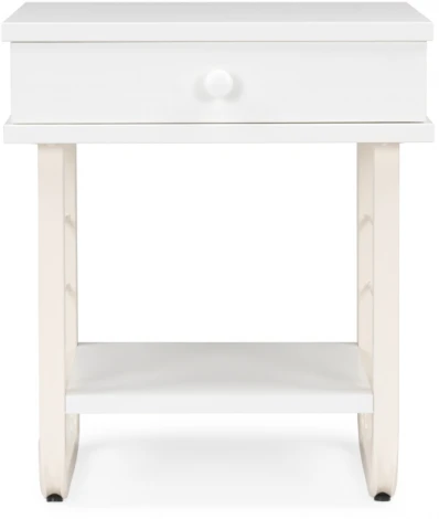 Прикроватная тумба Woodville Малгома белая 511606
