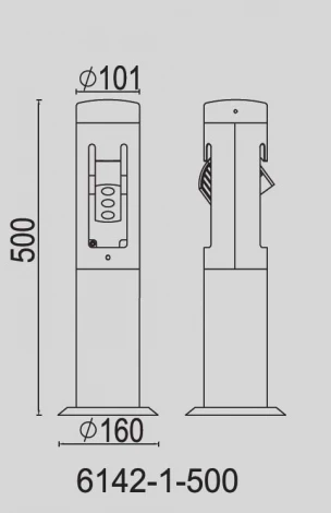 Наземный светильник Oasis Light Column W6142-1-500