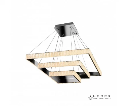 Подвесной светильник iLedex Crystal ice MD7212-105B CR (220V, пульт управления, на тросе, кольцо)