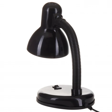Интерьерная настольная лампа для школьника Uniel TLI-204 Black. E27 (220V, выключатель)