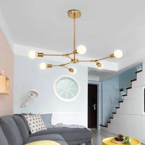 Люстра на штанге Late D86 Gold ImperiumLoft Late01 (101722-26) (220V)