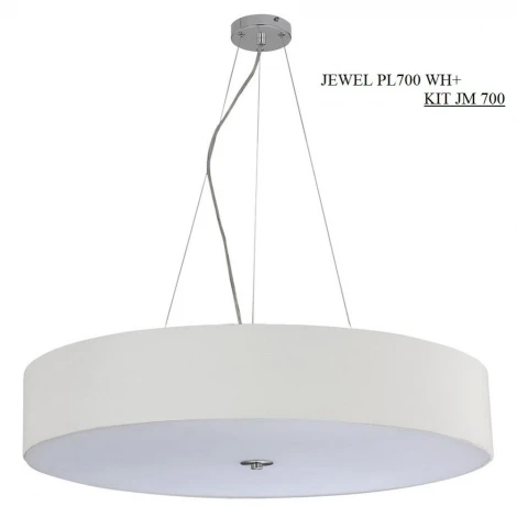 Потолочный светильник круглый Crystal Lux Jewel PL700 WH (220V)