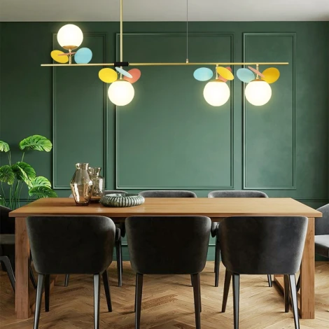 Подвесной светильник на штанге Matisse Long Multicolor ImperiumLoft Matisse-Long01 (203516-23) (220V, на тросе, шар)