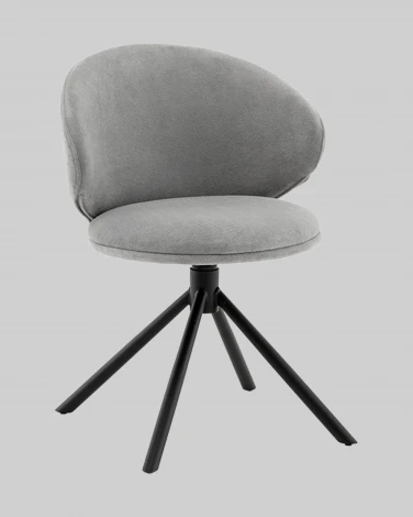 Стул Труфальд велюр светло-серый Stool Group арт.УТ000041566