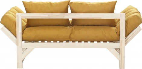 Диван Бинго ткань savana plus yellow, каркас лак Mebelik арт.009293