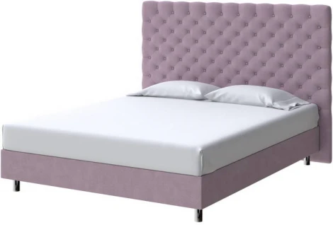PROxSON Кровать Paris Boxspring Standart (Ткань: Рогожка Тетра Слива) 90x200