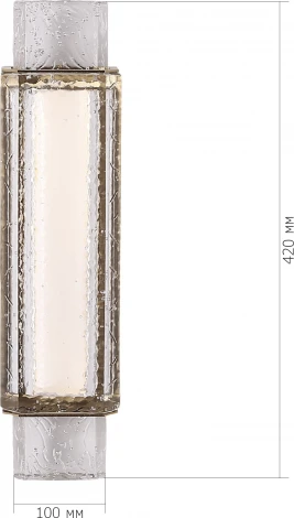 Настенный светильник ST Luce Eis SL6140.301.01 латунь/прозрачный LED 1*11W 3000K