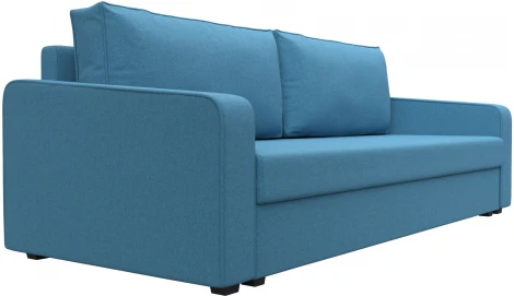 Диван прямой Лига-009 (Голубой/Рогожка) Лига Диванов арт.124625