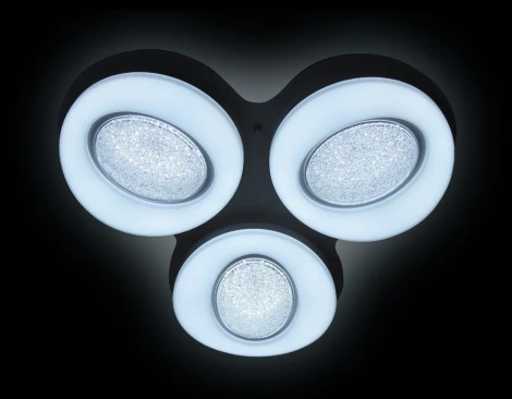 Потолочная люстра Ambrella Orbital Crystal Sand FS1583/3 WH 156W D585*555