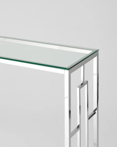 Консоль Stool Group БРУКЛИН 120*40 серебро УТ000001497