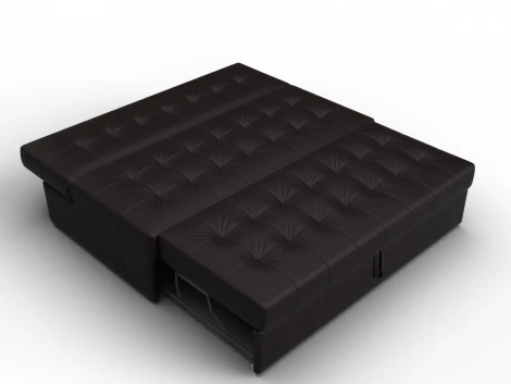 Диван прямой Лига-107 (160) (ЛДСП,Брус,Фанера,Экокожа/Коричневый) Лига Диванов 134933