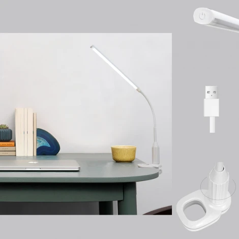 Офисная настольная лампа светодиодная c питанием от USB Reluce 00821-0.7-01 BK (220V, выключатель)