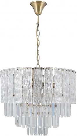 Подвесная люстра ILLUMICO IL3581-9ASQ-25 AB GENOA (220V, на цепи)