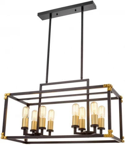 Подвесная люстра Lumina Deco LDP 1140-8 BK+MD (220V)