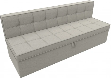 Диван кухонный прямой Техас (Бежевый/Рогожка) Лига Диванов арт.122485