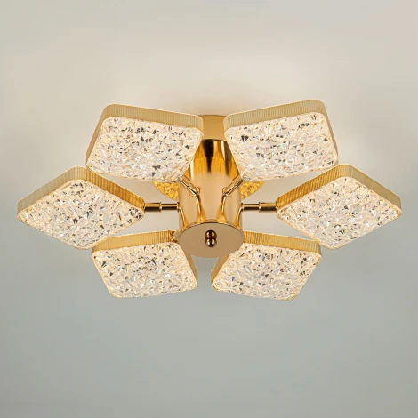 Потолочная люстра светодиодная с пультом с регулировкой цветовой температуры LED4U LED4U L8452-6