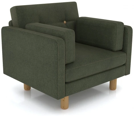 Кресло Arsko Ингвар зеленый велюр