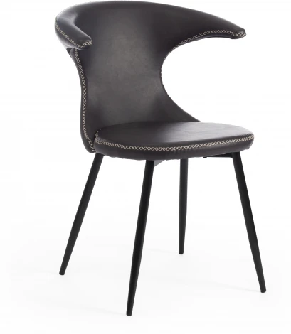 Обеденный стул Tetchair FLAIR (Экокожа,Металл/Серый)