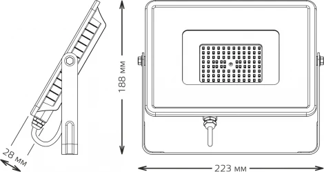 Прожектор уличный Gauss Qplus 690511350 (LED, 220V, IP65)
