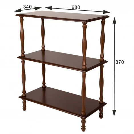 Этажерка П 9 средне-коричневый от фабрики Mebelik