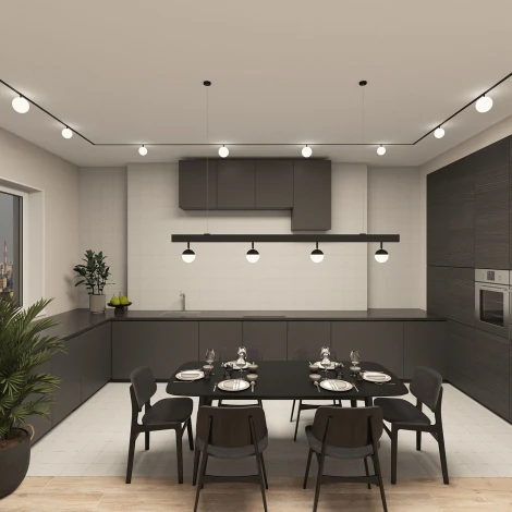 Трековый светильник LED с ПДУ 220V Denkirs Smart Mon DK8051-BK (шар)