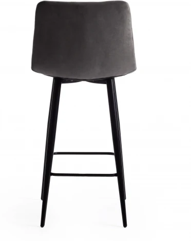 Стул полубарный CHILLY (mod. 7095пб ) / 1 шт. в упаковке (Ткань,Металл /Серый,Черный)