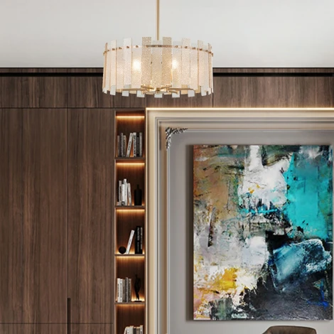 Подвесная люстра хрустальная на штанге Arte Milano Sorrento-2109 372109/6/350/500 GD (220V)