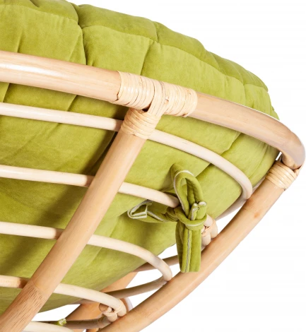 Кресло "PAPASAN ECO"  P115-1/SP STD / c подушкой, ремешками (Светлое дерево)