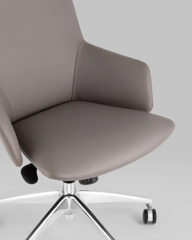 Кресло руководителя TopChairs Bow серый