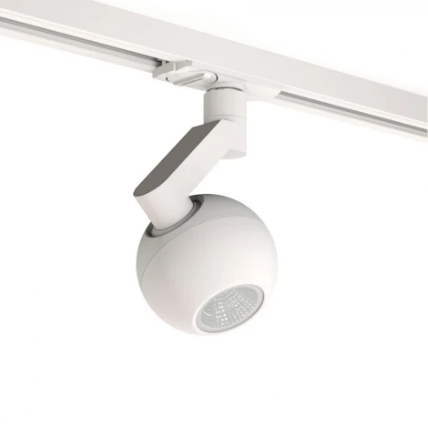 Трековый светильник однофазный 7W 220V White RAUMBERG 8588Wh (LED, шар)