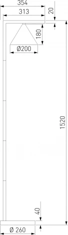 Светильник светодиодный напольный уличный Elektrostandard Bevel 90317/1 черный (220V, IP54)