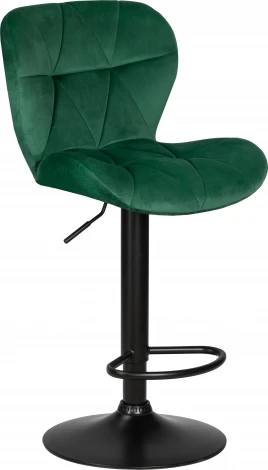 Стул барный DOBRIN BARNY BLACK (зеленый велюр (MJ9-88))