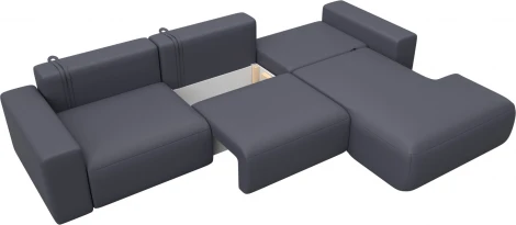 Диван угловой Лига-036 НПБ Классик Лонг правый угол Лига Диванов (Экокожа) арт.127793