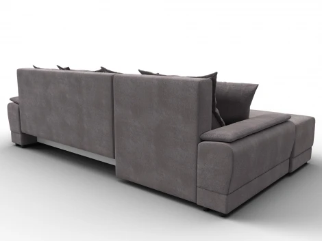 Диван угловой Лига-119 угол левый (ДСП,Брус,Фанера,ЛДС,Велюр/Бежевый) Лига Диванов 137095L