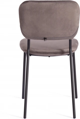 Обеденный стул Tetchair CAROL (Металл,Вельвет/Темно-серый,Черный)